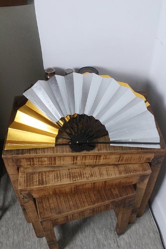 hand made vintage folding fan