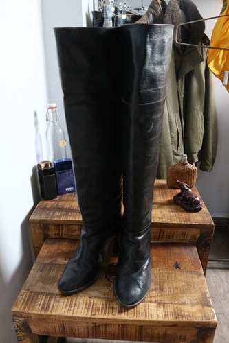 CROLLA by aquagirl (235) made in JAPAN &quot;Leather thigh high BOOTS&quot;