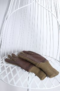 Leather + knit (10cm x 28cm)