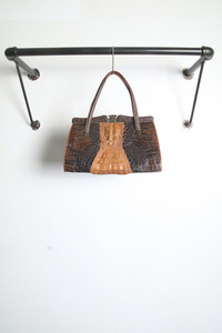 Crocodile leather ( 29 cm x 19 cm ) JAPAN HAND MADE  