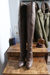 GINZA DIANA (235) &quot; made in japan &quot; Leather  thigh high BOOTS 