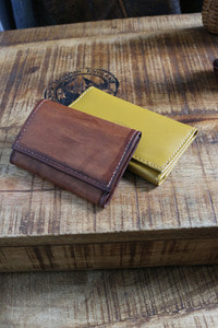 GLOVE COWHIDE +1 Service (6cm x 8.5cm) hand made JAPAN &quot;Leather&quot;