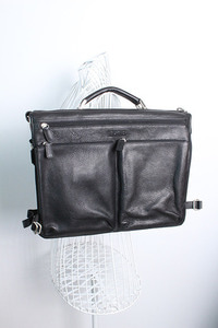 reversible Leather &amp; cotton++   (38cm x31 cm)