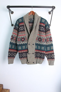 eskimo KNIT WEAR (L) made in ENGLAND &quot;Pure new wool&quot; 