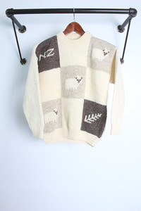 90s  Horndon HAND KNIT   (44~55) &quot;made in NEW ZEALAND&quot;