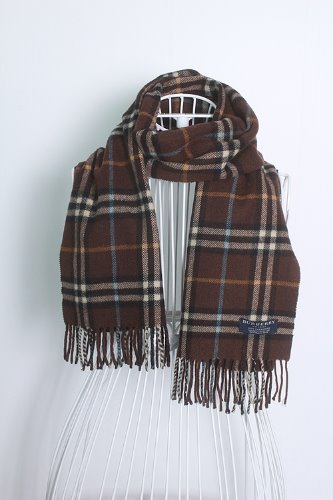 BURBERRY LONDON (31cm x 150cm) made in ENGLAND &quot;cashmere&quot;