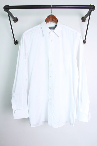 LANDS&#039;END (L~XL) made in USA &quot;PINPOINT OXFORD&quot;