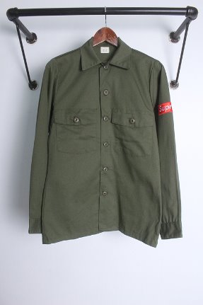 80s US ARMY  (M) made in USA &quot; + spureme patchwork &quot;