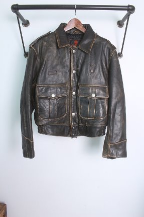 90s chevignon (L) made in KOREA &quot;leather&quot;
