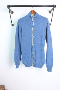 John Tulloch x BEAUTY &amp; YOUTH UNITED ARROWS BLUE LABEL (L) 100% PURE WOOL &quot;made in SCOTLAND&quot;